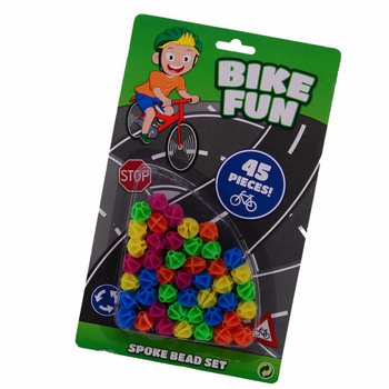 BIKE FUN - ลูกปัดติดซี่ล้อจักรยาน 45 ชิ้นบนการ์ด (1 แพ็ค)