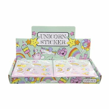 สติกเกอร์ยูนิคอร์น Fun แบบกล่องโชว์ (120 แผ่น)