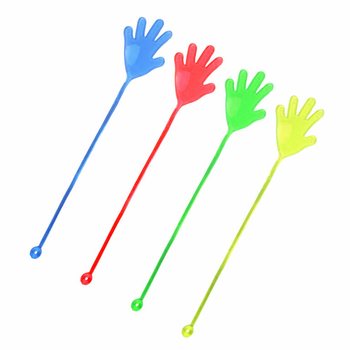 มือเหนียวหนึบมีเชือกโยง - คละสี (12 ชิ้น)