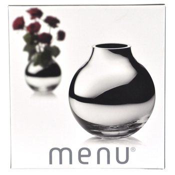 MENU แจกันทรงกลมสีเงิน | แจกันลูกแก้วสุดหรู B2B