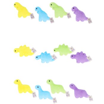 ตุ๊กตาไดโนเสาร์ผ้าขน - ยาว 30 ซม. - คละแบบ (12 ชิ้น)