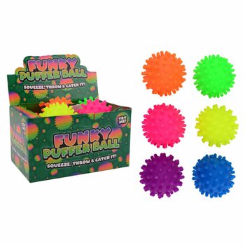 ลูกบอลหนามพัฟเฟอร์แสนสนุก แบบกล่องโชว์ (12 ชิ้น)