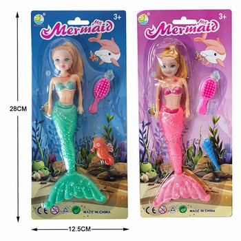 ตุ๊กตานางเงือกแพ็กการ์ด (6 ชิ้น)