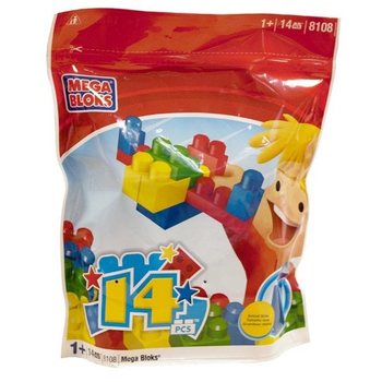 Mega Bloks 8108 - ถุงบล็อกต่อขนาดใหญ่ (14 ชิ้น)