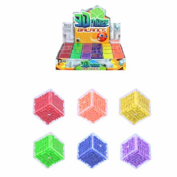 เกมส์เขาวงกตลูกเต๋า ของเล่นฝึกสมาธิ ในกล่องโชว์ (24 ชิ้น)