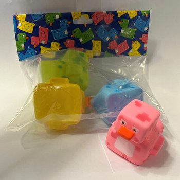 เป็ดน้อยธีมเกมมิ่ง - เป็ดอาบน้ำ 6x5 ซม. (4 ชิ้น)