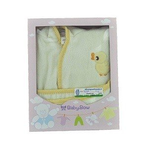 เสื้อคลุมอาบน้ำเด็ก BABY BOW สีเหลือง | ขายส่ง B2B