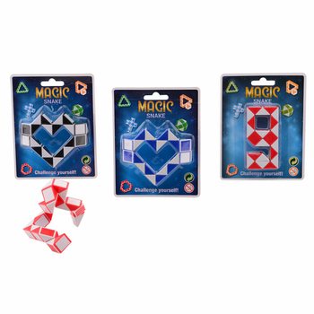 งูวิเศษ MAGIC SNAKE - ของเล่นงูบิด 3 มิติ แพ็กการ์ด (24 ชิ้น)