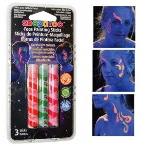 SNAZAROO - สีเพ้นท์หน้า UV พิเศษ (6 ชิ้น)