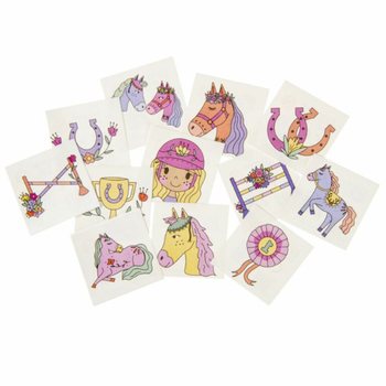 แทททูแสนสนุก - ลายม้า (48x12 ชิ้น)