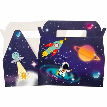 กล่องเมนูอาหารเด็ก ลายอวกาศ / Space - 22.5 x 12 x 9.5 ซม. (24 ชิ้น)