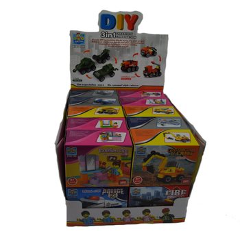 บล็อกตัวต่อ BRICKS - ซีรีส์คละแบบในกล่องโชว์ (20 ชิ้น)