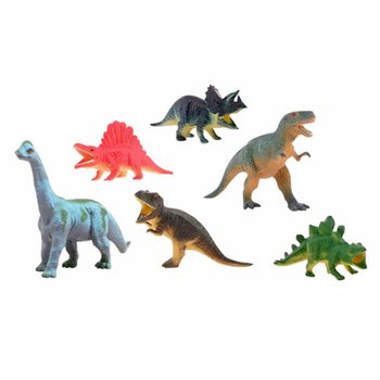 ANIMAL WORLD - ชุดของเล่นไดโนเสาร์ (6 ชิ้น)