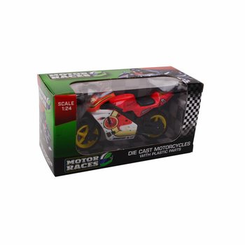 รถมอเตอร์ไซค์ SUPER SPORT DIE CAST สเกล 1:24 ในกล่องโชว์ (24 ชิ้น)