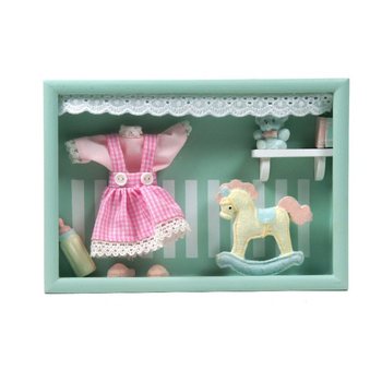 ของตกแต่งผนังห้องเด็กแบบ 3D ทำจากไม้ - รุ่น 2 (ชุด 4 ชิ้น)