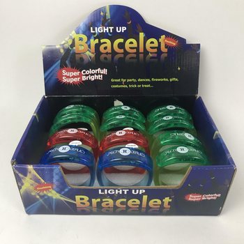 สร้อยข้อมือ LED เรืองแสง (12 ชิ้น)