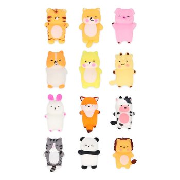 ของเล่นบีบมือ สควิชชี่ สัตว์คละแบบ สำหรับตู้ตักไข่ - กล่องโชว์ - (96 ชิ้น)