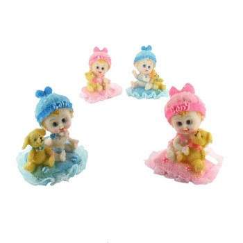 ตุ๊กตาเด็กทารกบนหมอน ตกแต่ง 9 ซม. (4 ชิ้น)