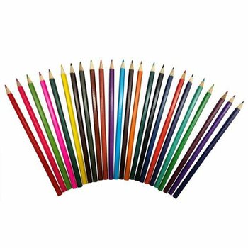 ชุดดินสอสี 24 สี ขนาดใหญ่ (แพ็ค 12 ชิ้น)