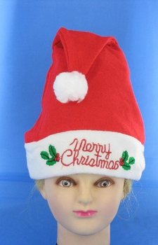หมวกคริสต์มาสมีไฟ LED "Merry Christmas" (12 ชิ้น)