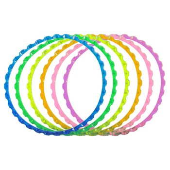 สร้อยข้อมือลายหยักสีสันสดใส 6 ชิ้น (แพ็ค 6 ชิ้น)