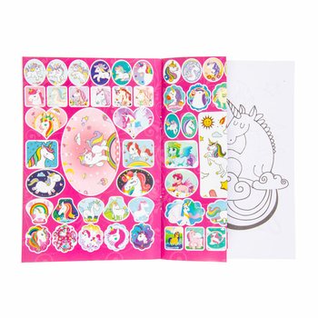 สมุดระบายสี ยูนิคอร์น พร้อมสติกเกอร์ 20x14 ซม. (24 เล่ม)