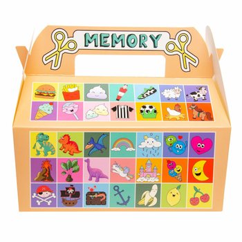 กล่องเมนูเด็กขนาดใหญ่ ลาย Memory - 22.5 x 12 x 9.5 ซม. (24 ชิ้น)