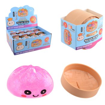 RAGE - สกุชชี่ซาลาเปา SUGAR EDITION ขนาดเล็ก (5.3 x 5.3 x 4.1 ซม.) ของเล่นบีบแก้เครียด 2026 (24 ชิ้น)