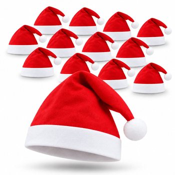 หมวกคริสต์มาสมาตรฐาน - Xmas Cap (แพ็ก 12 ชิ้น)