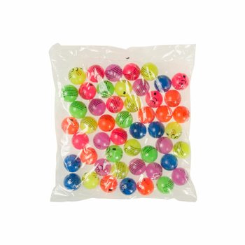 ลูกบอลกระเด้งสีนีออนคละสี &Oslash; 3.2 ซม. (50 ชิ้น)