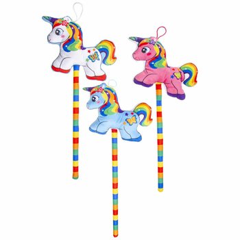 ยูนิคอร์นตุ๊กตาบนไม้ - คละสี (12 ชิ้น)