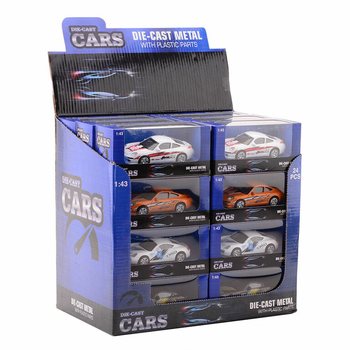 รถสปอร์ตไดคาสท์ (DIE CAST), มาตราส่วน 1:43 ในกล่องโชว์ (24 ชิ้น)