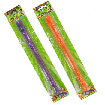 ขลุ่ยรีคอร์เดอร์แบบใสบนแผงการ์ด (24 ชิ้น)