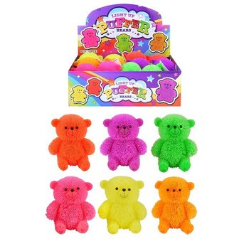 ตุ๊กตาหมีพัฟเฟอร์มีไฟขนาดใหญ่ ในกล่องโชว์ (12 ชิ้น)