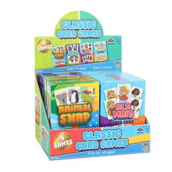 ชุดการ์ดเกมคลาสสิก คละ 4 แบบ - ในกล่องดิสเพลย์ (12 ชิ้น)