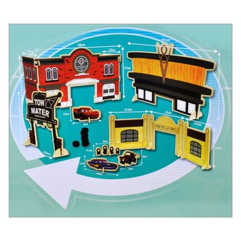 DISNEY CARS - ชุดของเล่นไม้เมกะ "สร้างชุดคาร์สของคุณเอง"