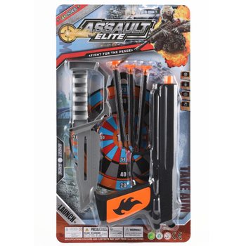 ASSAULT ELITE - ชุดปืนของเล่นพร้อมลูกดอกตัวดูดและมีด (6 ชิ้น)