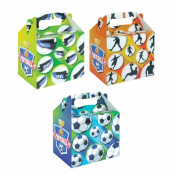 กล่องเมนู – ฟุตบอล – 14 x 9.5 x 18 ซม. (24 ชิ้น)