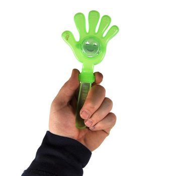 มือตบมีไฟ LED ขนาด 18 ซม. (แพ็ค 12 ชิ้น)