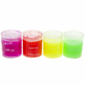สไลม์สีขนาดเล็กในกล่องโชว์ (24 ชิ้น)