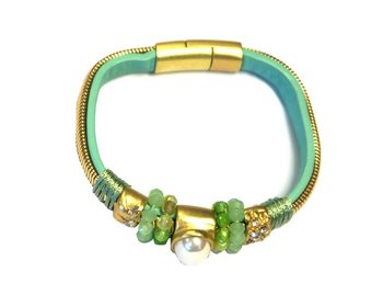 สร้อยข้อมือสไตล์อิบิซา สีมินต์ (1 ชิ้น)