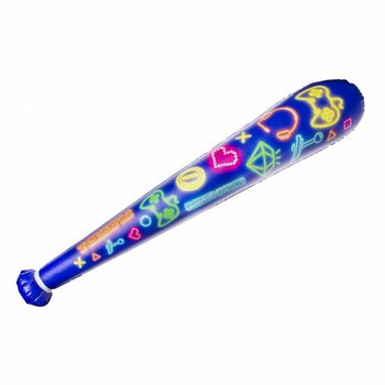 กระบองเป่าลมลายเกมเมอร์ขนาดใหญ่ - ยาว 85 ซม. - คละสี (12 ชิ้น)