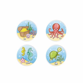 ลูกบอลเด้งดึ๋ง ลายสัตว์ทะเล MIX SEA LIFE Ø3.3 ซม. (100 ชิ้น)