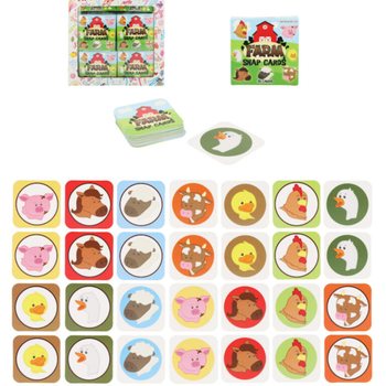 เกมจับคู่ภาพขนาดเล็ก - รุ่นฟาร์ม - ในกล่องโชว์ (64 ชิ้น)