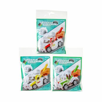 จิ๊กซอว์ 3 มิติ ต่อและระบายสีรถยนต์เอง (12 ชิ้น)