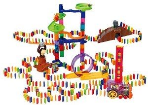 PlayGo ชุดของเล่นโดมิโนดีลักซ์ พร้อมรถไฟวางโดมิโน - 500 ชิ้น