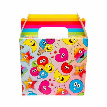 กล่องใส่อาหาร / กล่องของขวัญแจกเด็ก ลายยิ้ม Smiley 14x10x17 ซม. (12 ชิ้น)