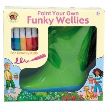 FUNKY WELLIES - บูทระบายสีเอง - สีเขียว / ขนาด: 28