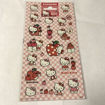 สติกเกอร์: HELLO KITTY ขนาด 20 x 10 ซม. (10 ชิ้น)