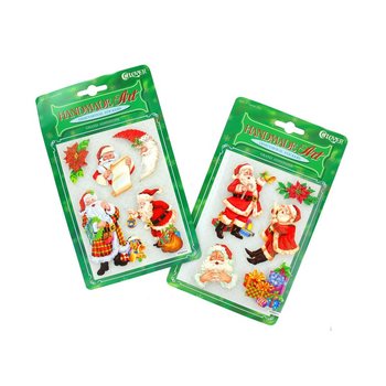สติกเกอร์คริสต์มาส 3 มิติ (12 ชิ้น)